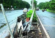 अपघातात एकाचा मृत्यू, मुलगा आणि पत्नी जखमी. पुणे बातम्या