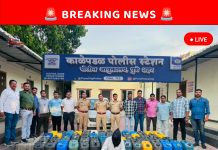 काळेपडळ पोलिसांकडून ५.२३ लाखांची अवैध हातभट्टी दारू जप्त, एकाला अटक