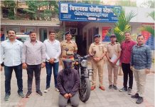 ओएलएक्सवरील जाहिरात पाहून टेस्ट ड्राईव्हच्या बहाण्याने दुचाकी पळवणारा चोरटा जेरबंद; विमानतळ पोलिसांची कारवाई