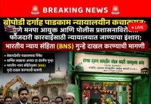 बोपोडी दर्गाह पाडकाम न्यायालयीन कचाट्यात: पुणे मनपा आयुक्त आणि पोलीस प्रशासनाविरोधात फौजदारी कारवाईसाठी न्यायालयात जाण्याचा इशारा; भारतीय न्याय संहितेनुसार (BNS) गुन्हे दाखल करण्याची मागणी