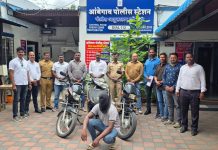 मौजमजेसाठी गाड्या चोरणारा गजाआड; आंबेगाव पोलिसांकडून ३ मोटारसायकल जप्त