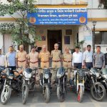 विश्रामबाग पोलीस स्टेशनची मोठी कारवाई: १० लाख रुपये किंमतीच्या १४ मोटार सायकली हस्तगत